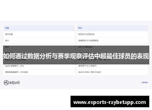 如何通过数据分析与赛季观察评估中超最佳球员的表现